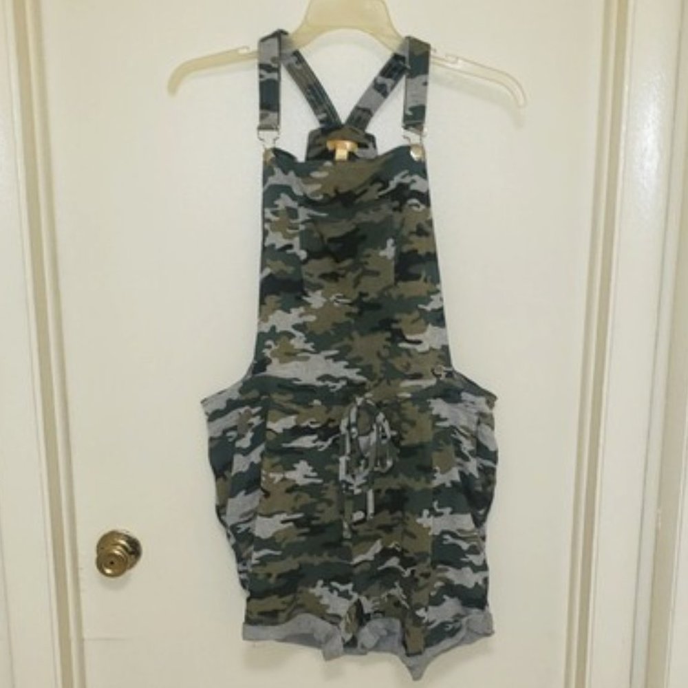 Camo Shorts Romper